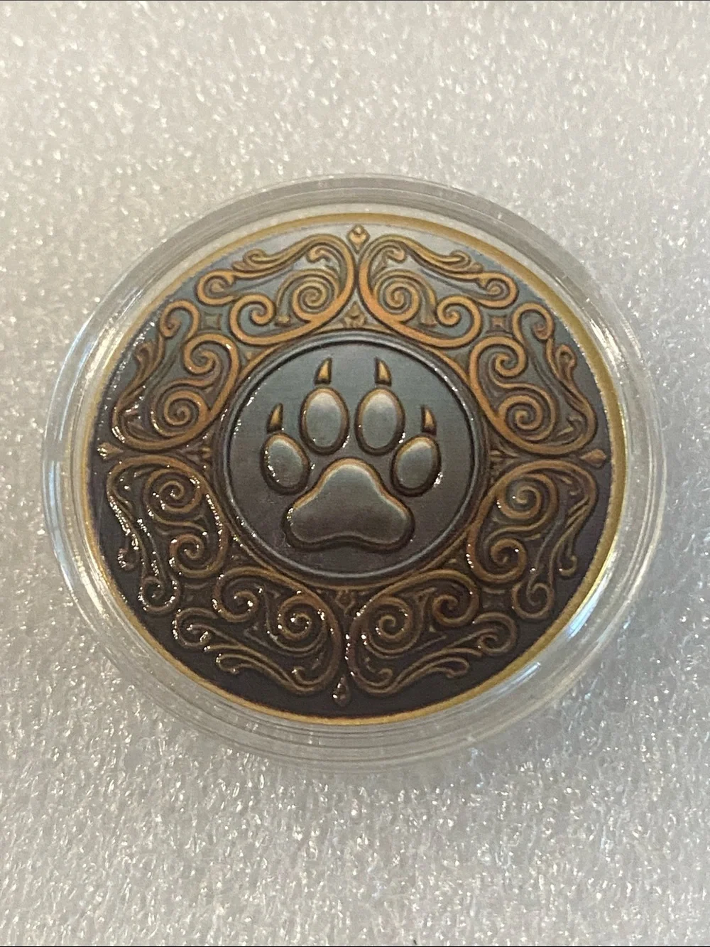 Yin Yang Panther Coin - Black and Gold Collector Token